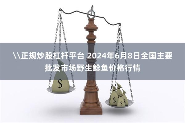 \正规炒股杠杆平台 2024年6月8日全国主要批发市场野生鲶鱼价格行情