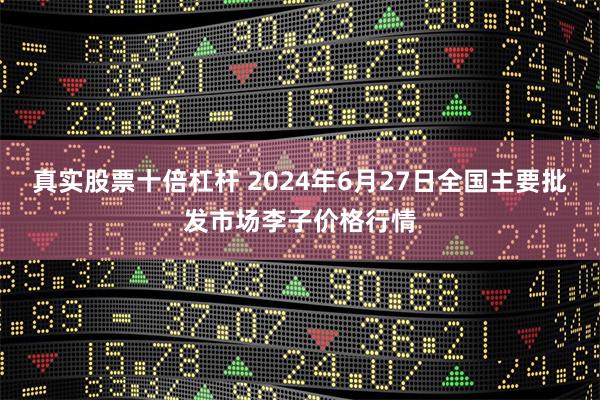 真实股票十倍杠杆 2024年6月27日全国主要批发市场李子价格行情